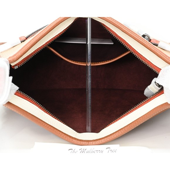 COACH EMERY Crossbody Colorblock Tan Signature Canvas Chalk Leather 686 NWT $395 - Picture 7 of 16